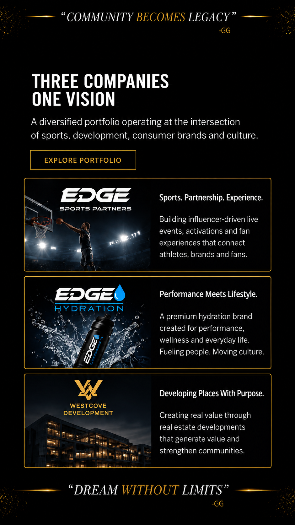 Three Companies. One Vision.